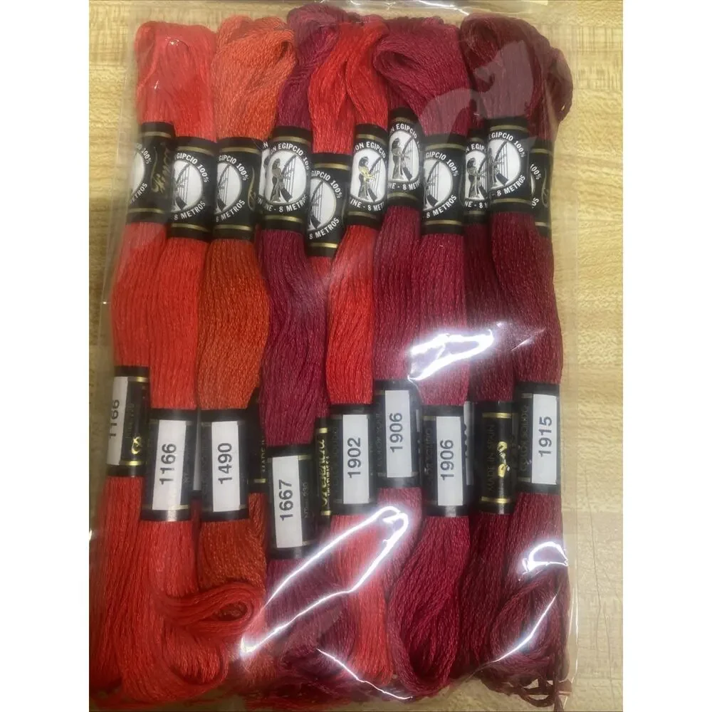 Pack of New Presencia Pearl Cotton Thread Scarlet Sampler Pack Basic